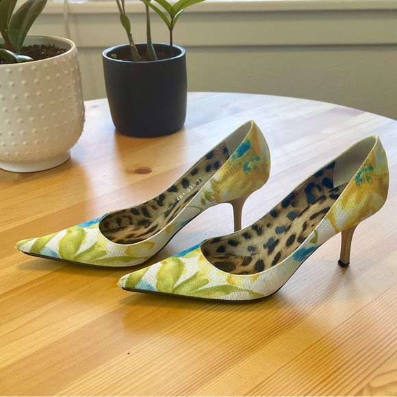 Roberto Cavalli floral kitten heels - Picture 7 of 9